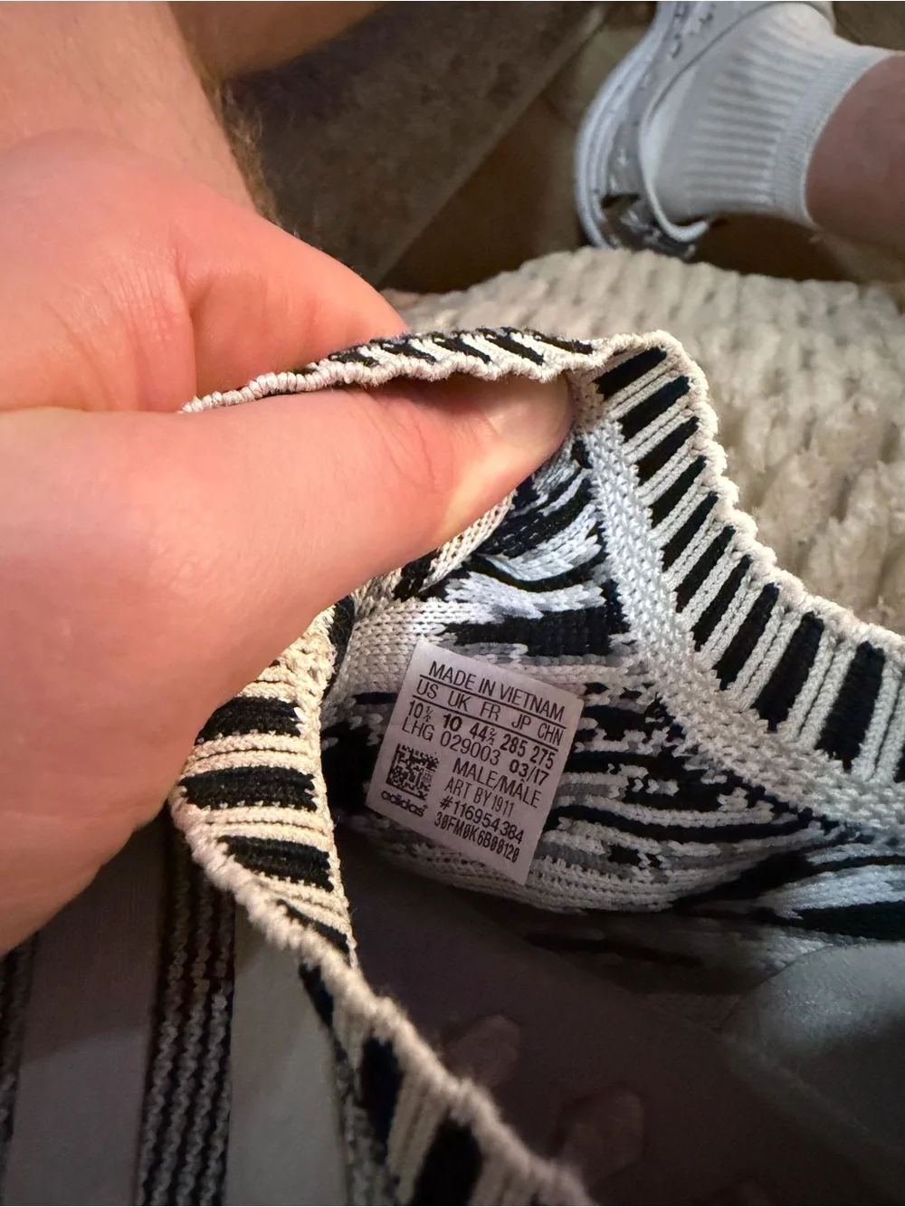 Adidas NMD_R1 Primeknit (Oreo / Glitch Camo) BY1911 Men’s Size 10.5 (2017)